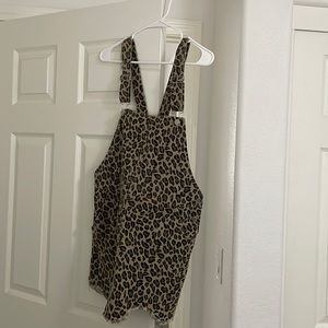 Cheetah Overall Dress